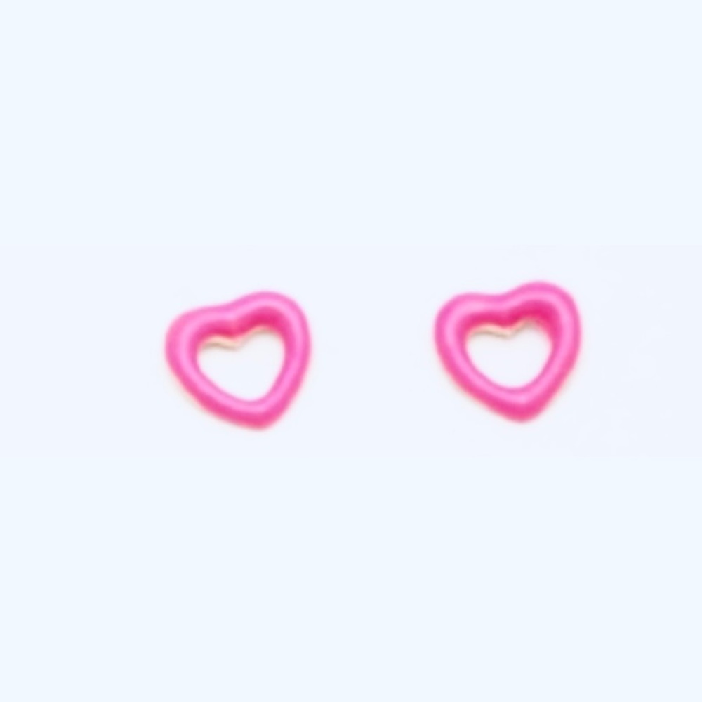 💗 Pink Heart Super Cute Earrings NEW